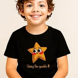 TAGWEAR Boys Printed Drop-Shoulder Sleeves Applique T-shirt-picture-14