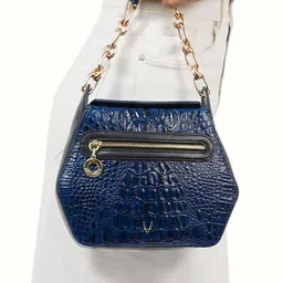 Hidesign Women Textured Structured Leather Handheld Bag-10