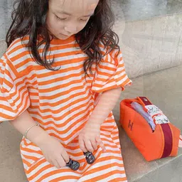 StyleCast x Revolte Striped Balloon Dress-56