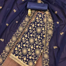 KALINI Embroidered Unstitched Dress Material-image-56