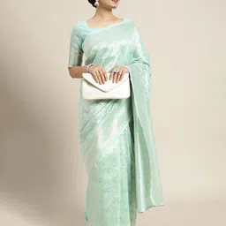 Anouk Rustic Kalamkari Zari Patola Saree-47