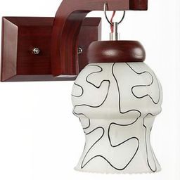 Somil Premium Designer Glass Wall / Night Lamp Elegant & Stylish Dcor Accent for Modern Interiors, color- Black, White, Size:- 16.5 X 26.5 X 27.5 CM-image-80