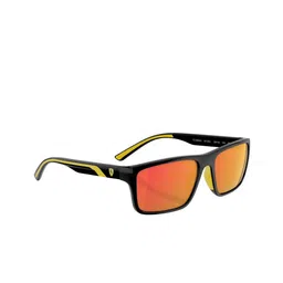 Ferrari Scuderia Men Rectangle Sunglasses with UV Protected Lens 8056262070628-Orange-image-6