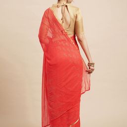 Anouk Rustic Floral Embellished Saree image 4