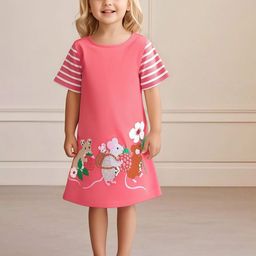 JC SPARKLE Print A-Line Dress-image-53
