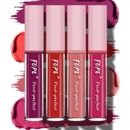 FOPE Set Of 4 Pout Perfect Long Lasting Liquid Lipstick - 4 ml Each-10