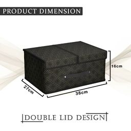 Aura Black Set of 2 Regular Multi-Utility Organisers image 5