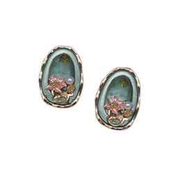 ADC SHEMONA Oval Studs Earrings image 2