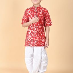 HUMAN CHOICE Kids-Boys Pure Cotton Kurta Sets-image-87