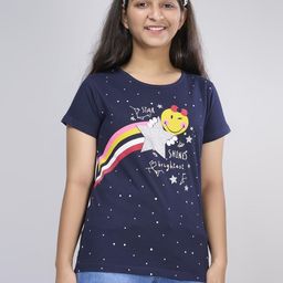 ZUNIORS SSC Kids-Unisex Navy Blue Cotton Printed Tshirts-image-85