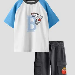 Nap Chief Unisex Kids Printed T-shirt with Shorts-image-49