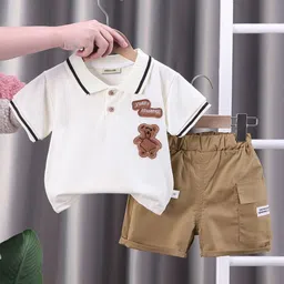 INCLUD Boys Embroidered Short Sleeves T-shirt With Shorts-67