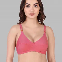 Samvar Red Cotton Non-Wired Non Padded Minimizer Bra-picture-22