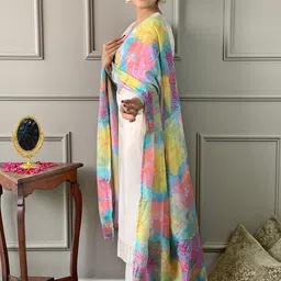 Divyadham Textiles Women Floral Embroidered Regular Thread Work Kurta Sets With Dupatta image 5