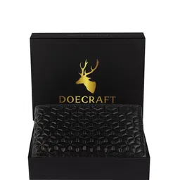 DOECRAFT Men Printed Leather Two Fold Wallet-3