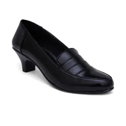 banuchi Women Black Wedge Pumps-picture-22