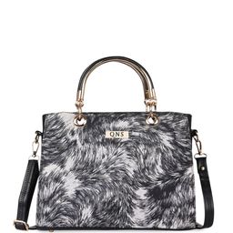 QNS Checked Printed Tote Bag image 3