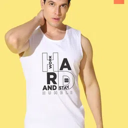 WOOSTRO Pack Of 2 Printed Combed Cotton Gym Vests -VWS26(98 ORANGE)(HARD WHITE)-image-59