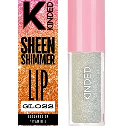 KINDED Sheen Shimmer Lip Gloss With Vitamin E - 5 ml - Jasmine Sheer 04 image 5