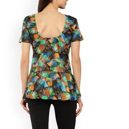 Aarika Abstract Printed Swim Suit With Cap image 2