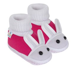 NESKA MODA Kids-Unisex White Cotton Booties-picture-43