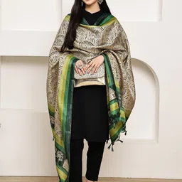 LOOM LEGACY Floral Printed Modal Dupatta-image-85