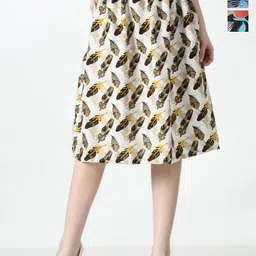 BAESD Women Pack Of 3 Floral Printed Flared Skirts-picture-15
