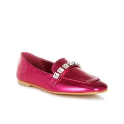 RAG & CO Women Patent Leather Loafers-image-56