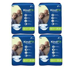 Kindfit Set Of 4 Tape Style Disposable Adult Diapers - 10 Pcs Each - XXL-image-26