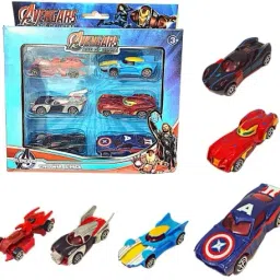 new Diecast Metal Avengers Car for kids Set of 6-17