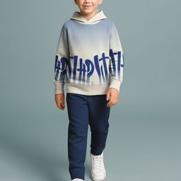 HELLCAT Boys Printed Hooded Sweatshirt With Trousers-image-48