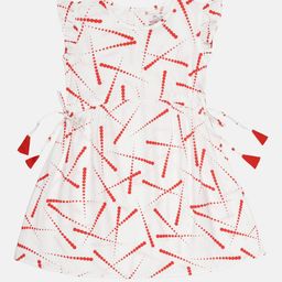 YOUNG BIRDS Print Peplum Dress-26