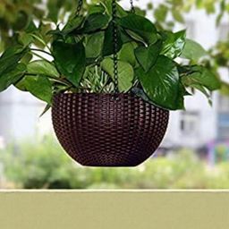 Rattan Hanging Planters Pot with Metal Hanging Chain-33