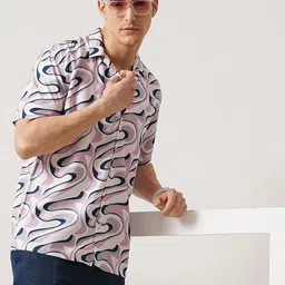 British Club Men Comfort Opaque Printed Casual Shirt-picture-6
