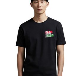 PULP Unisex Be a Voice not an Echo Typography Printed Cotton T-shirt-67