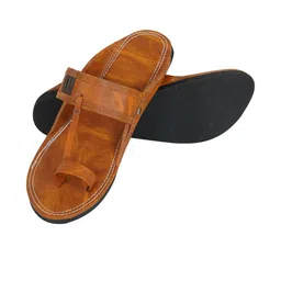 DFR Men Tan Synthetic Comfort Sandals-picture-20
