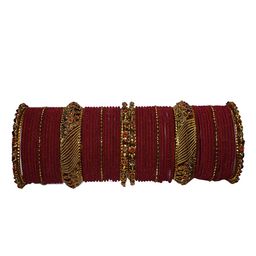 trylo fashion Set Of 58 Zircon Studded Bangle-image-48