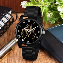 Gopal Shopcart Unisex Printed Dial & Straps Analogue Watch J16BLK Islamic ROM03 CD-picture-14