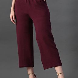 The Roadster Lifestyle Co Women Traight Fit High-Rise Party Trousers-image-60