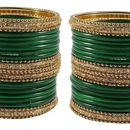 ZULKA Set Of 48 Stone-Studded Bangles image 2