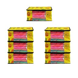 AMAK INC Yellow Fabric Multi-Utility Wardrobe Organisers-picture-30
