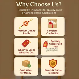 deodap Rakhi Combo for Brother with Rakhi , Roli Chawal, Coin & Greeting Card image 3
