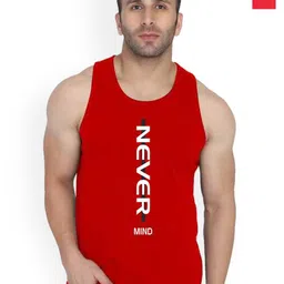 SLOWLORIS Pack Of 2 Printed Round Neck Sleeveless Bio-Wash Gym Vests-picture-13
