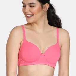 BEWILD Solid Seamless Lightly Padded 3/4 Coverage Bra-27
