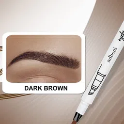Adbeni Set Of 2 4 Forked Smudge-Proof Eyebrow Pencil - 3 g Each - Dark Brown - Black image 4