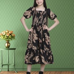 DEKLOOK Puff Sleeve Crepe Formal Fit & Flare Dress-image-47