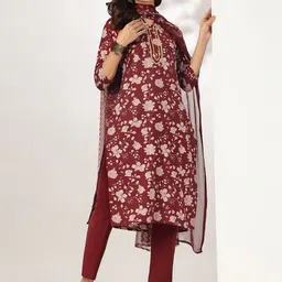 KALINI Women Floral Printed Kurta with Trousers & Dupatta-51