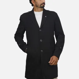 GARGIAN Master Cut Men Solid Regular Fit Longline Blazer-picture-23