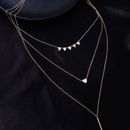DressBerry Gold-Plated Layered Necklace-image-79