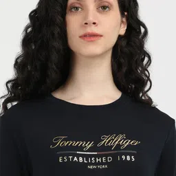 Tommy Hilfiger Women Alphanumeric Printed T-shirt Dress-picture-16